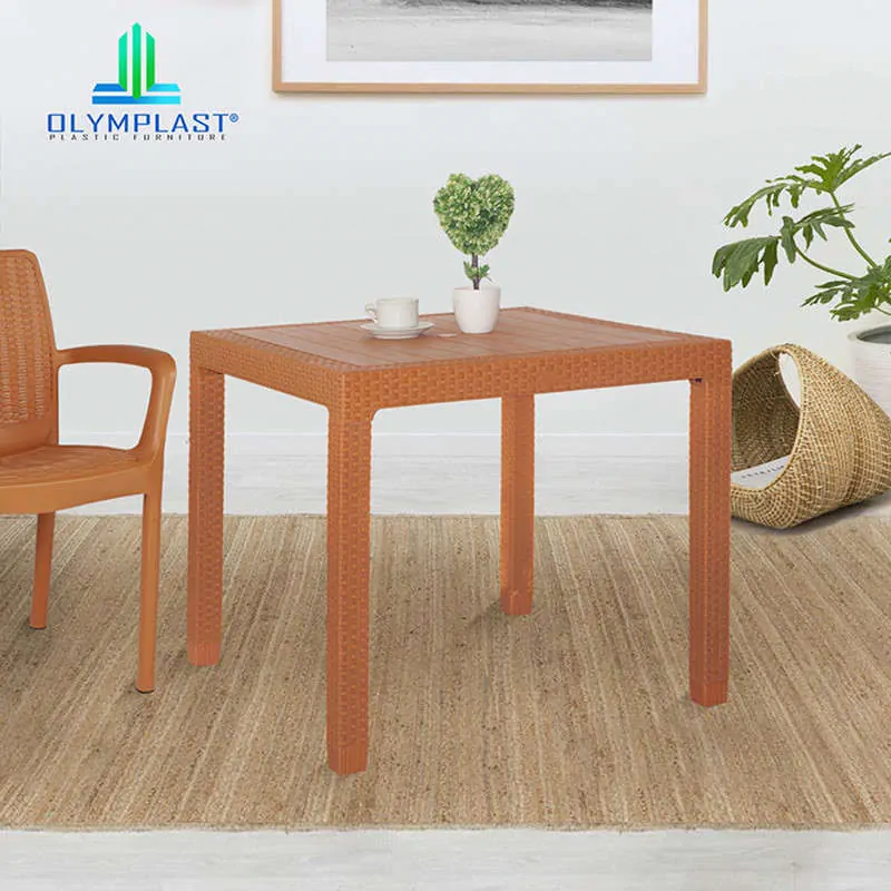 Odt Meja Makan Plastik Rotan Dining Table Rattan Olymplast Plastic Furniture